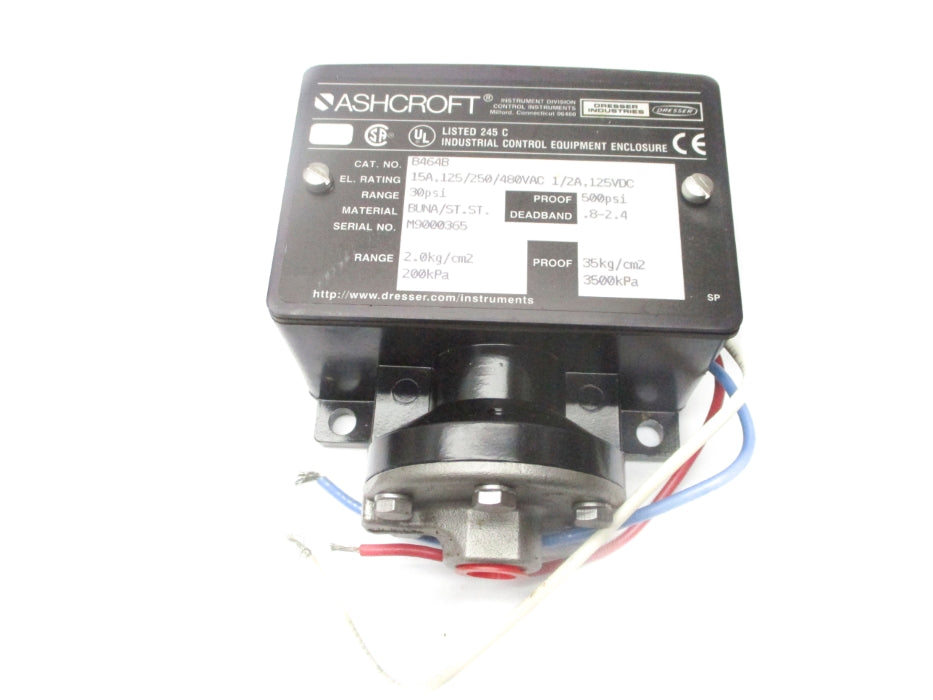 ASHCROFT B464B 30/500PSI NSNP