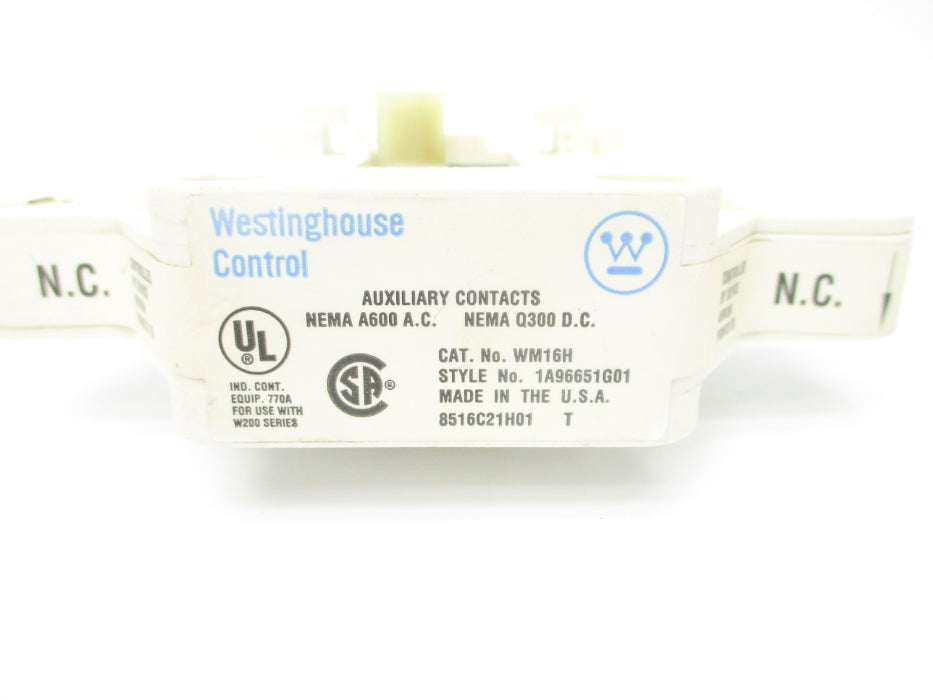 WESTINGHOUSE WM16H 1A96651G01 NSNP