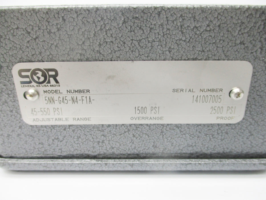 SOR 5NN-G45-N4-F1A-45-550 2500PSI NSNP