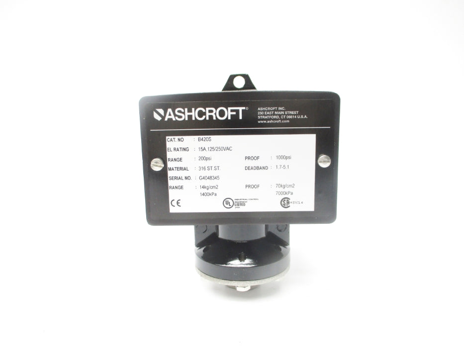 ASHCROFT B420S 200-1000PSI NSNP