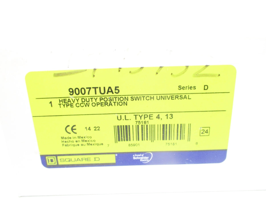 SQUARE D 9007TUA5 SER. D NSMP