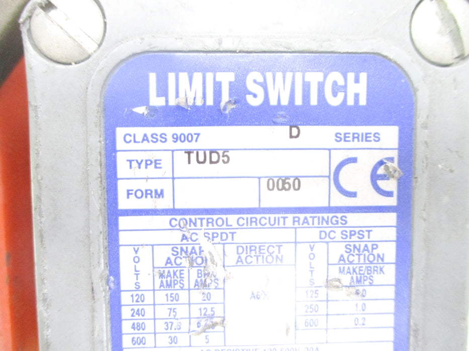 SQUARE D 9007TUD5 SER. D UNMP