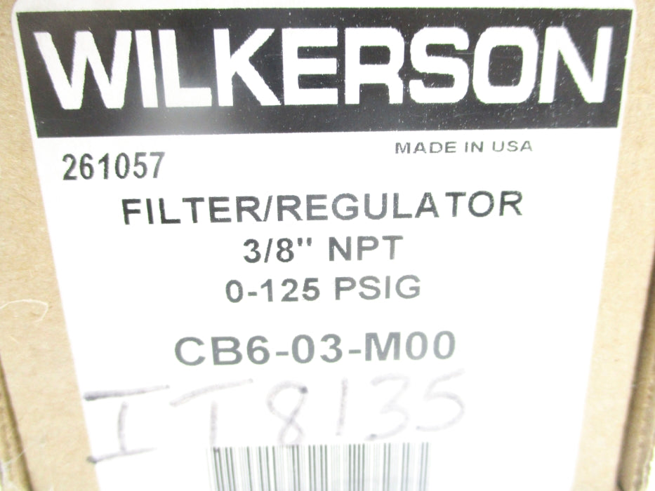 WILKERSON CB6-03-M00 0-125PSIG NSMP