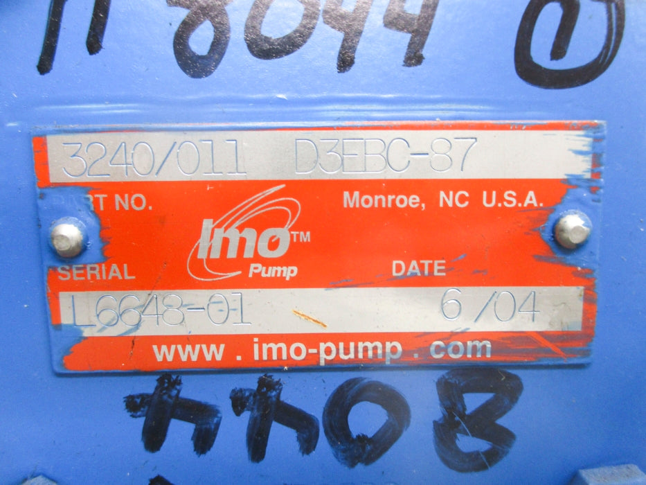 IMO PUMP 3240/011 D3EBC-87 UNMP