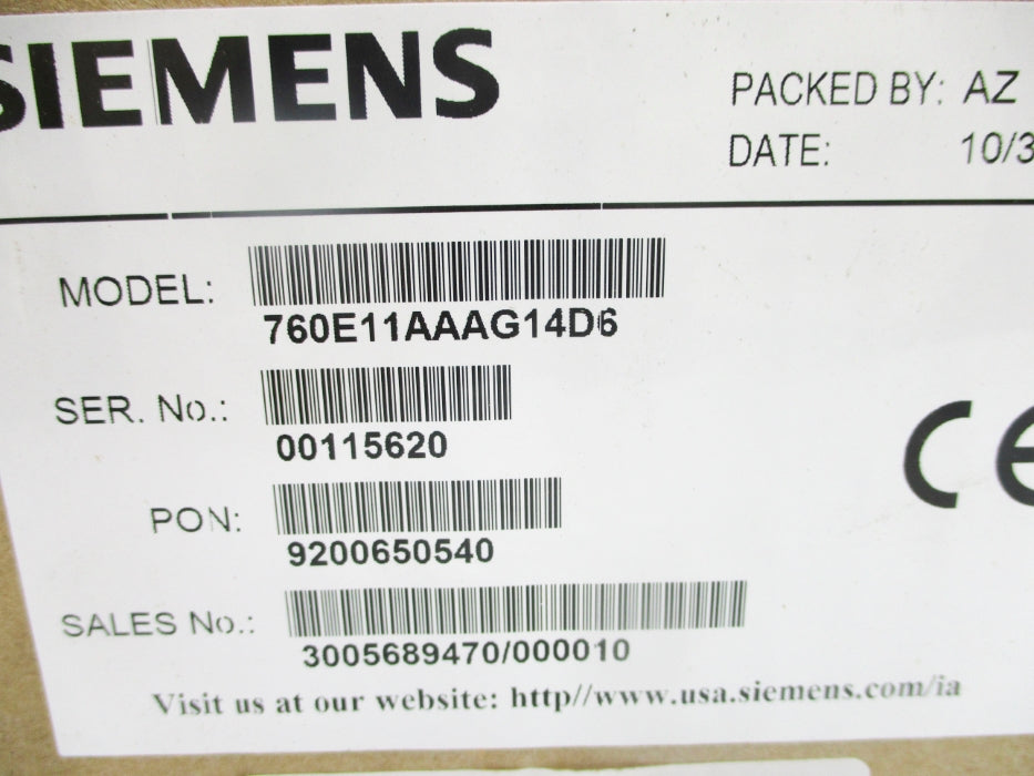 SIEMENS 760E11AAAG14D6 NSFS