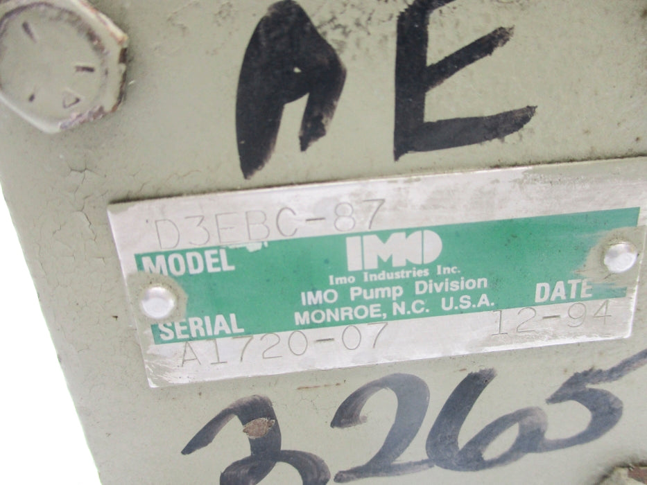 IMO PUMP D3EBC-87 UNMP