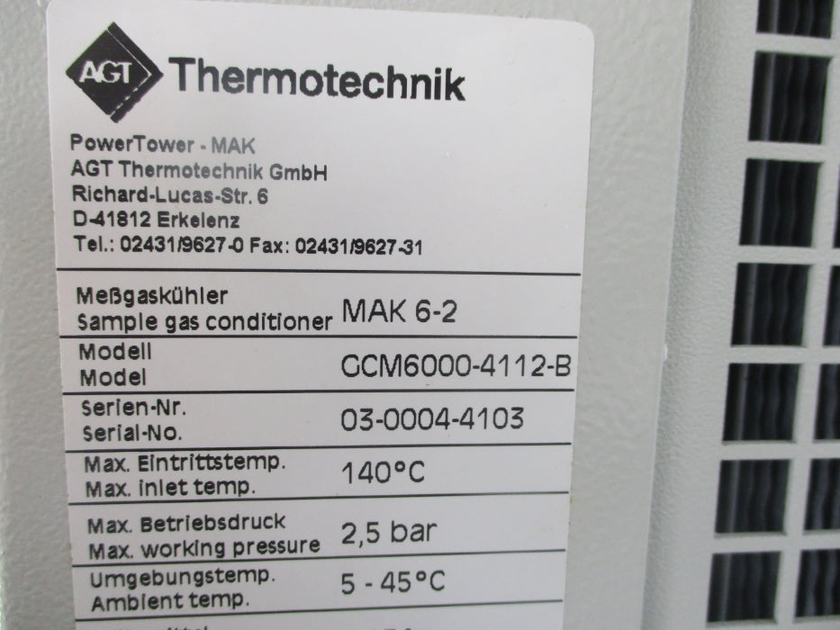 THERMOTECHNIK GCM6000-4112-B MAK-6-2 NSNP