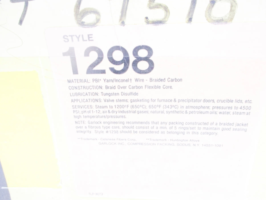 GARLOCK 1298 NSMP