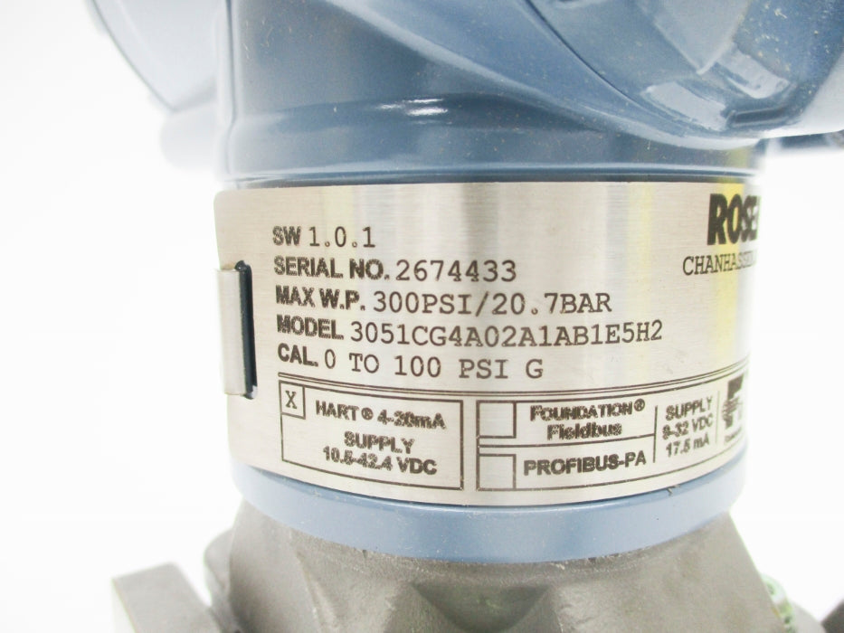 ROSEMOUNT 3051CG4A02A1AB1E5H2 0-100PSIG NSMP