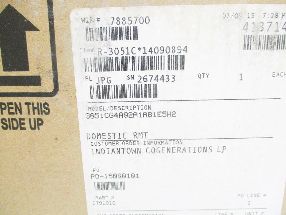 ROSEMOUNT 3051CG4A02A1AB1E5H2 0-100PSIG NSMP