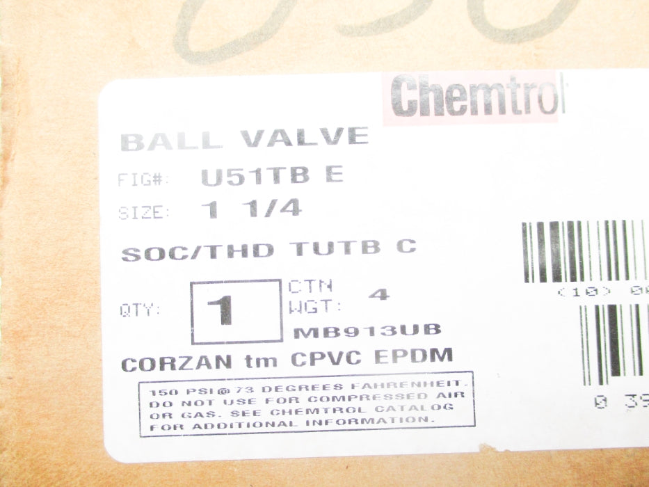 NIBCO U51TB-E-1-1/4 NSMP