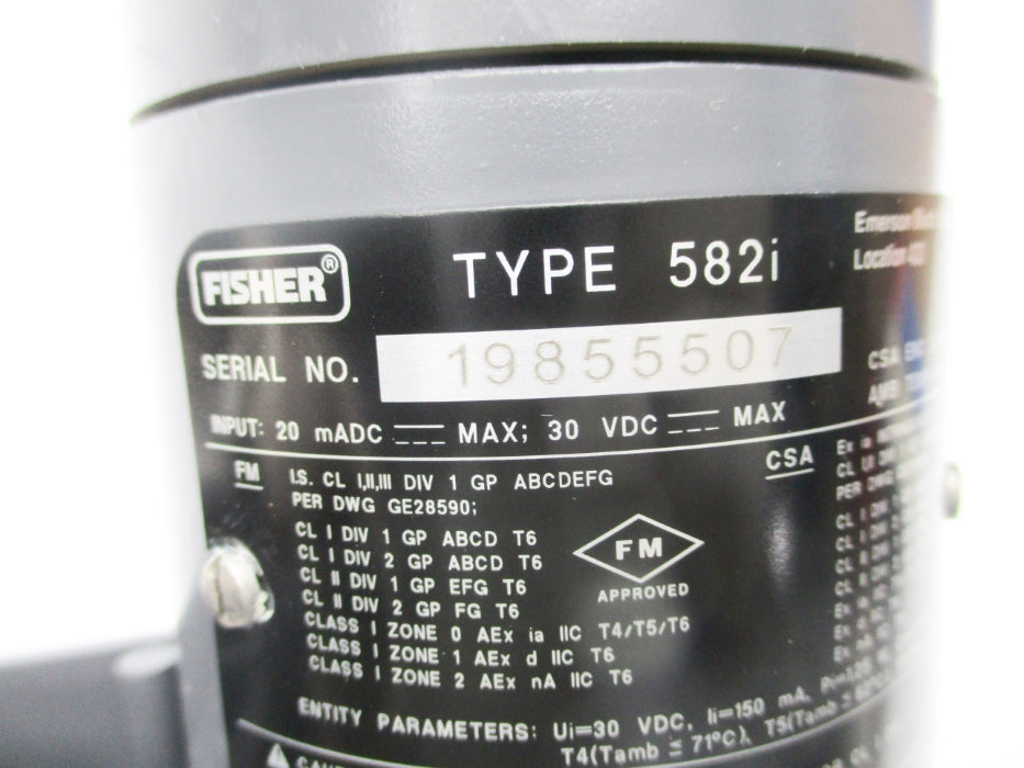 FISHER 582I 30VDC (AS PICTURED1) NSNP
