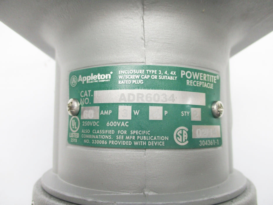 APPLETON ADR6034 (AS PICTURED) NSMP