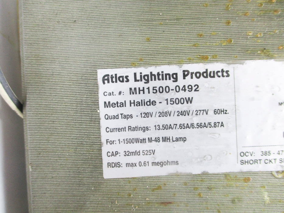 ATLAS LIGHTING PRODUCTS MH1500-0492 NSNP