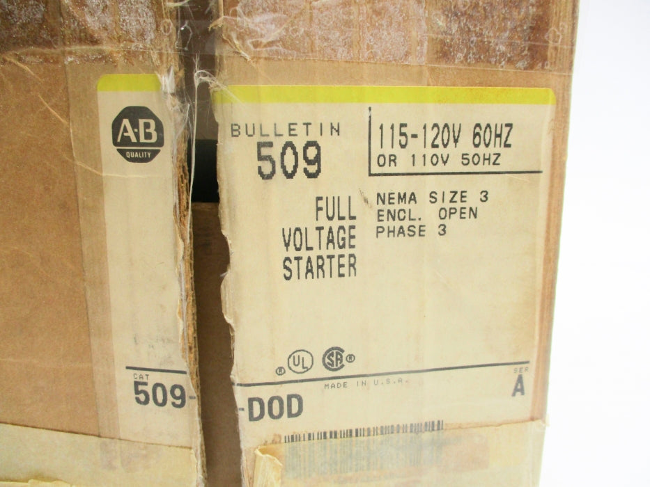 ALLEN BRADLEY 509-DOD SER. A (BR/YL) NSMP