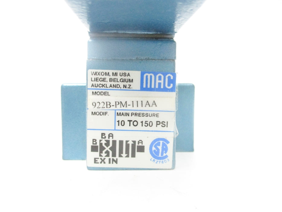 MAC 922B-PM-111AA 10-150PSI 110/120V NSNP