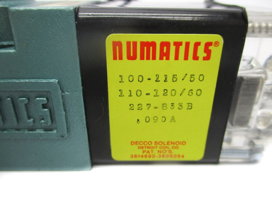 NUMATICS 11SAD400O013T 100/120V NSNP