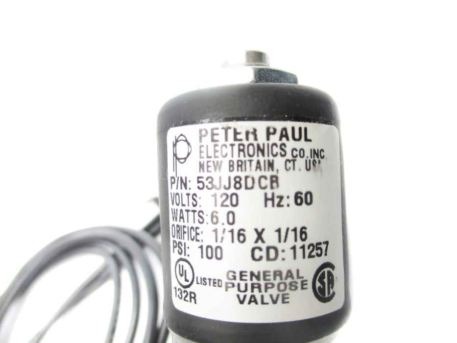 PETER PAUL 53JJ8DCB 120V 100PSI NSNP