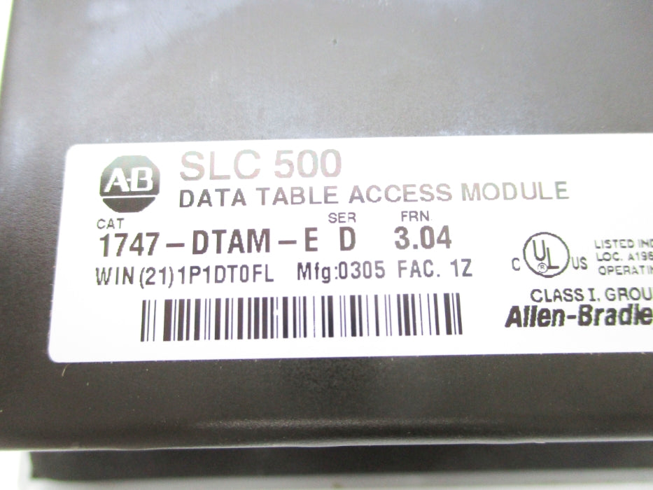 ALLEN BRADLEY 1747-DTAM-E SER. D F/W 3.04 NSNP