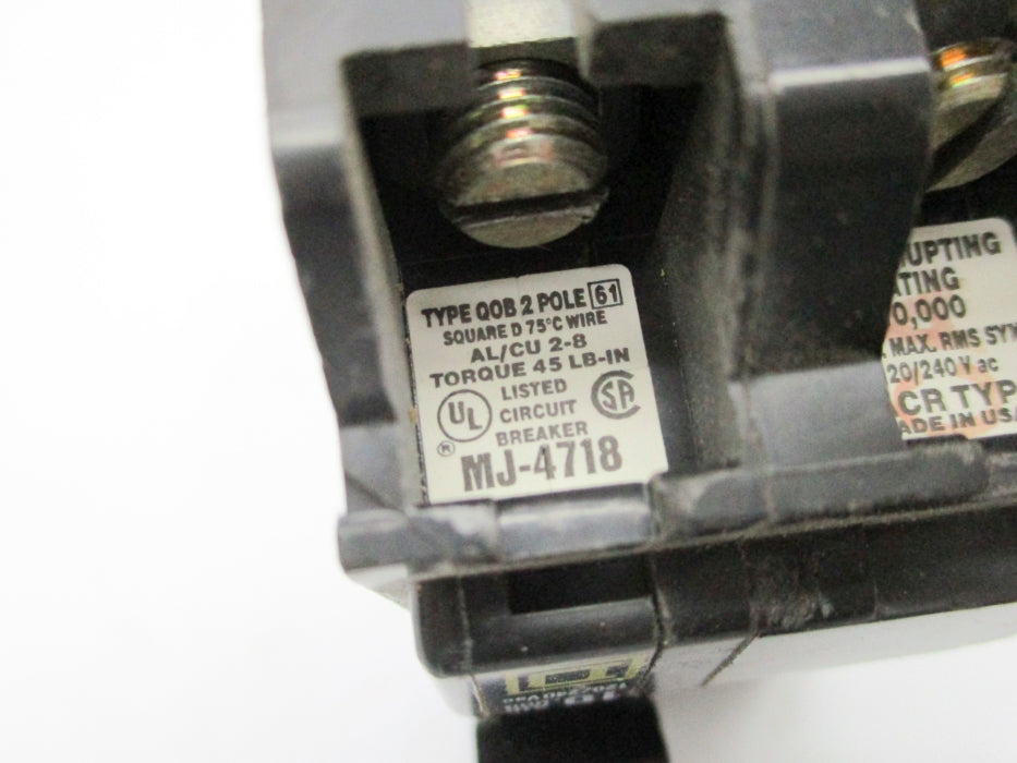SQUARE D QOB240 120/240VAC 40A UNMP