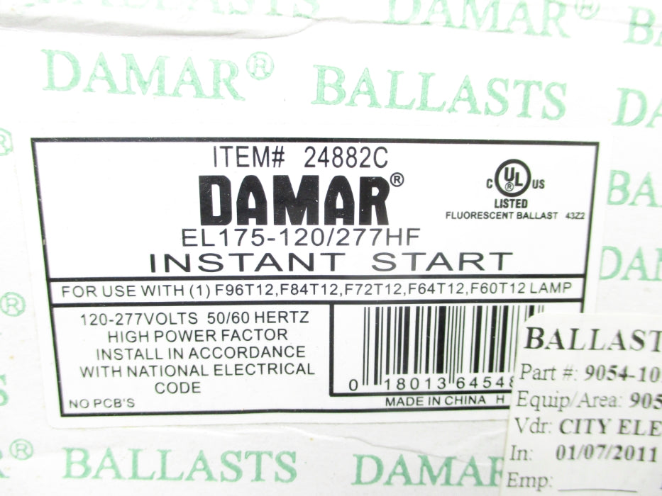 DAMAR 24882C EL175-120/277HF NSMP