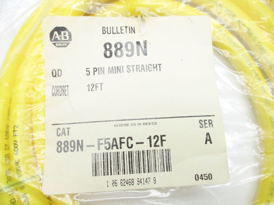 ALLEN BRADLEY 889N-F5AFC-12F SER. A NSMP