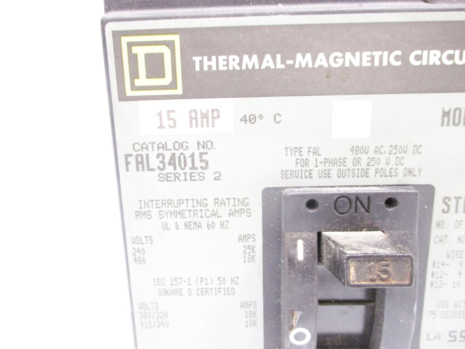 SQUARE D FAL34015 15A (GREY) UNMP