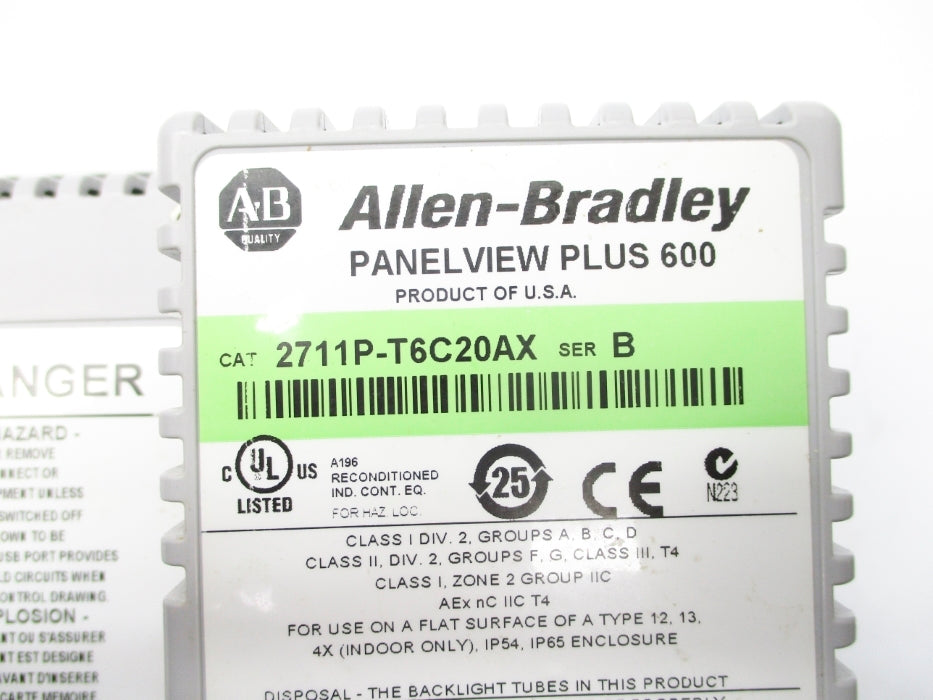 INDUSTRIAL SPARE PART 2711P-T6C20AX SER. B NSNP