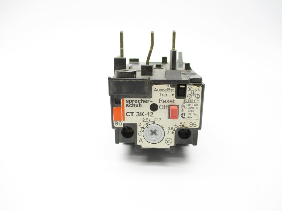SPRECHER+SCHUH CT3K-12 1.8-2.7A NSNP
