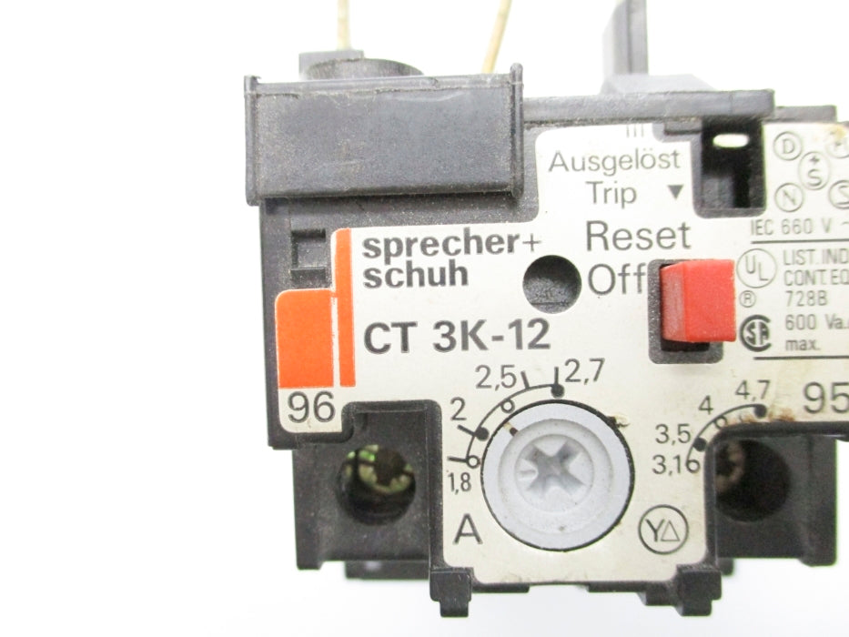 SPRECHER+SCHUH CT3K-12 1.8-2.7A NSNP