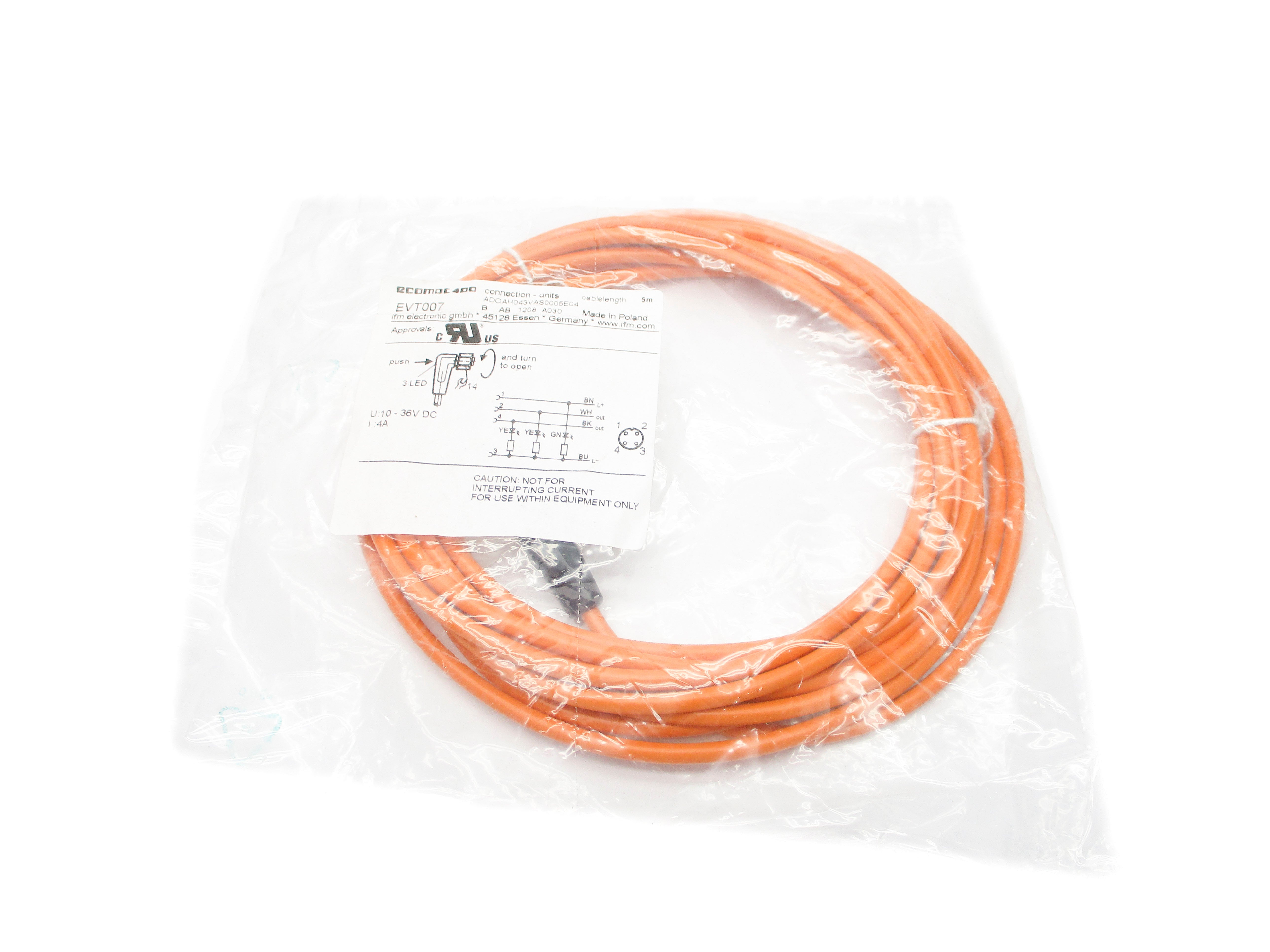 IFM EFECTOR EVT007 ADOAH043VAS0005E04 10-36VDC NSMP