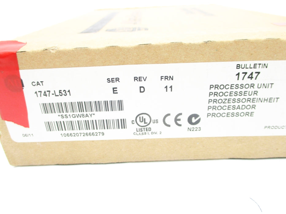 ALLEN BRADLEY 1747-L531 SER. E F/W 11 (NO KEY) NSMP