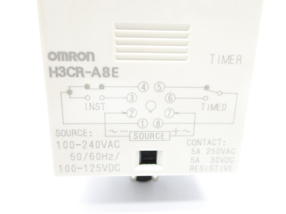 OMRON H3CR-A8E 100-240VAC 5A 0-1.2M NSNP