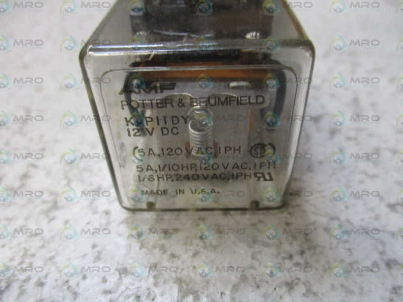 POTTER & BRUMFIELD KAP-11DY-12 RELAY 12VDC *NEW NO BOX*