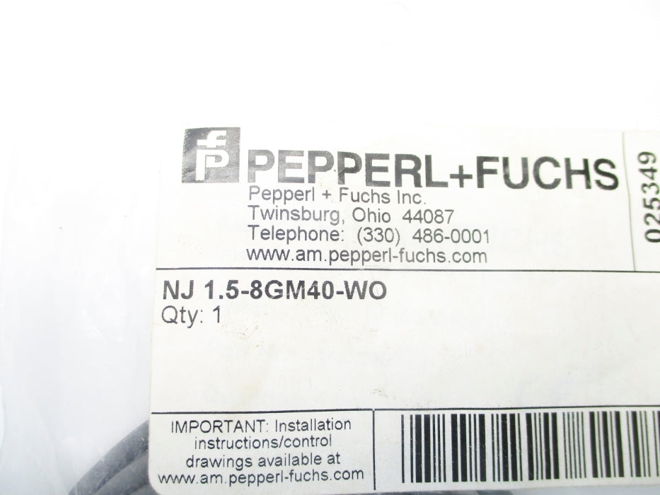 PEPPERL+FUCHS NJ1.5-8GM40-WO 025349 NSMP