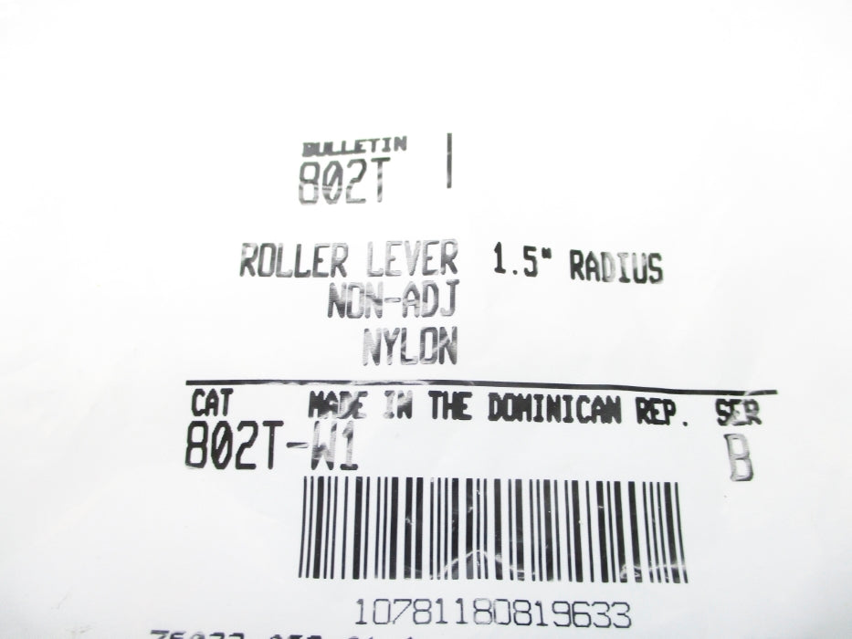ALLEN BRADLEY 802T-W1 SER. B (WH) NSMP