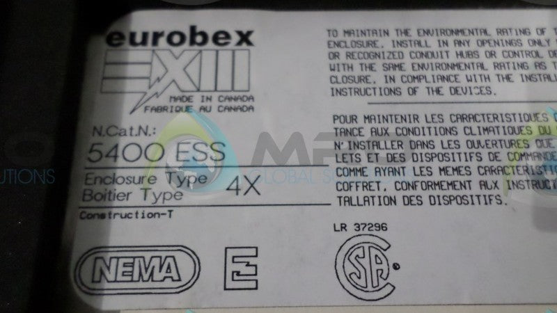 EUROBEX 5400ESS CONTROL PANEL *NEW NO BOX*