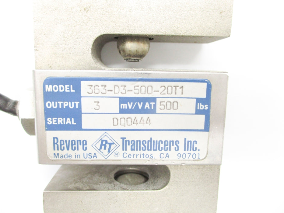 REVERE TRANSDUCERS 363-D3-500-20T1 UNMP