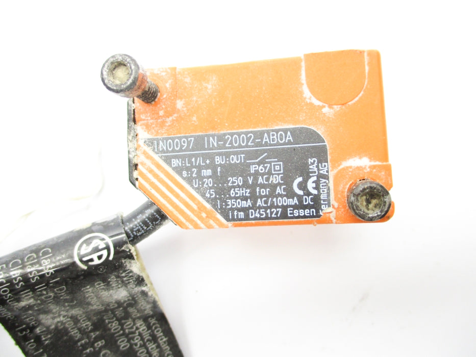 IFM EFECTOR IN-2002-ABOA IN0097 250VAC/DC UNMP