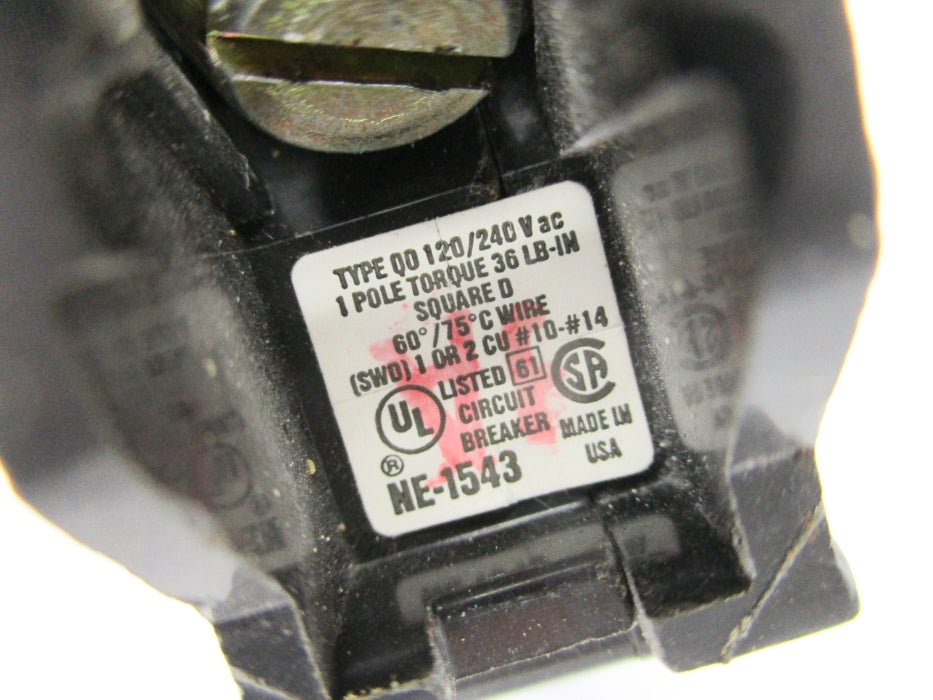 SQUARE D QO120 120/240V 20A UNMP