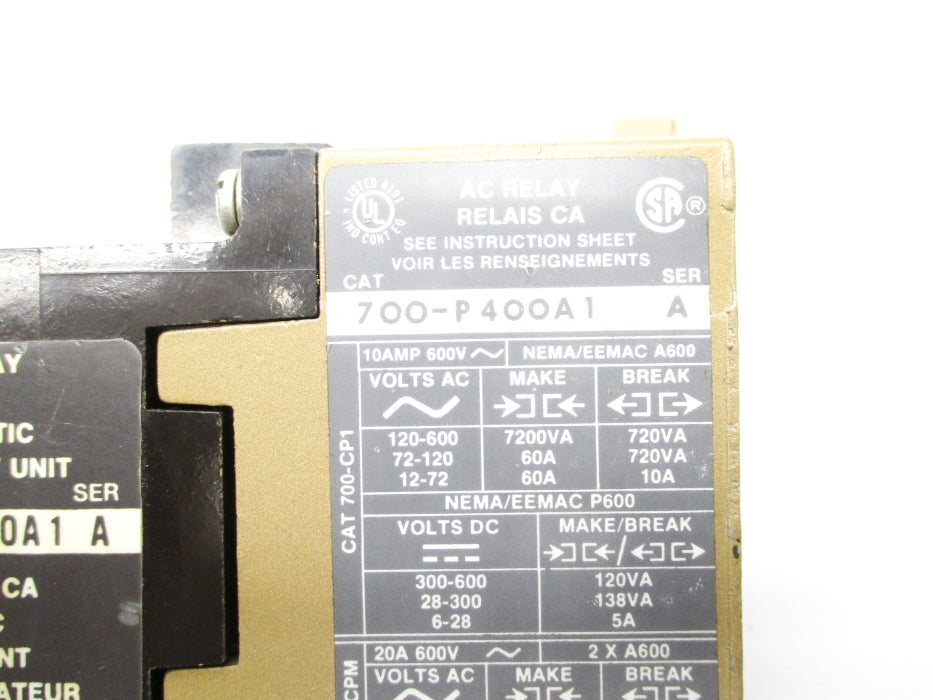 INDUSTRIAL SPARE PART 700-P400A1 SER. A 200/208V UNMP