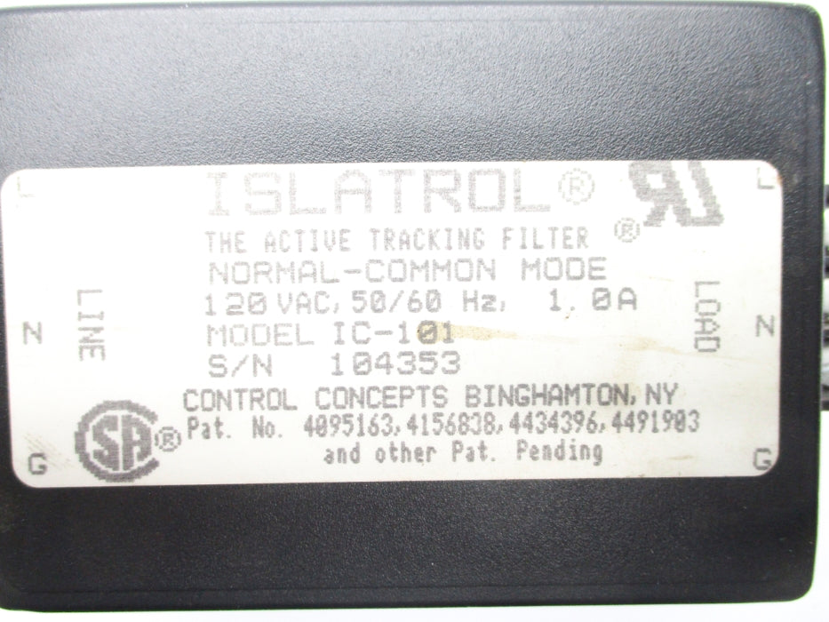 CONTROL CONCEPTS IC-101 UNMP