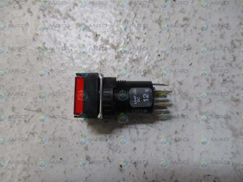 IDEC AL6M-M24-R RED PUSHBUTTON SWITCH *USED*