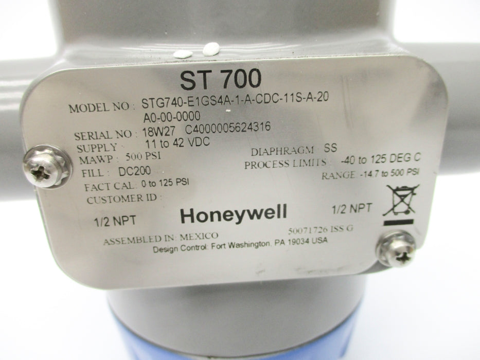 HONEYWELL STG740-E1GS4A-1-A-CDC-11S-A-20A0-00-0000 NSMP