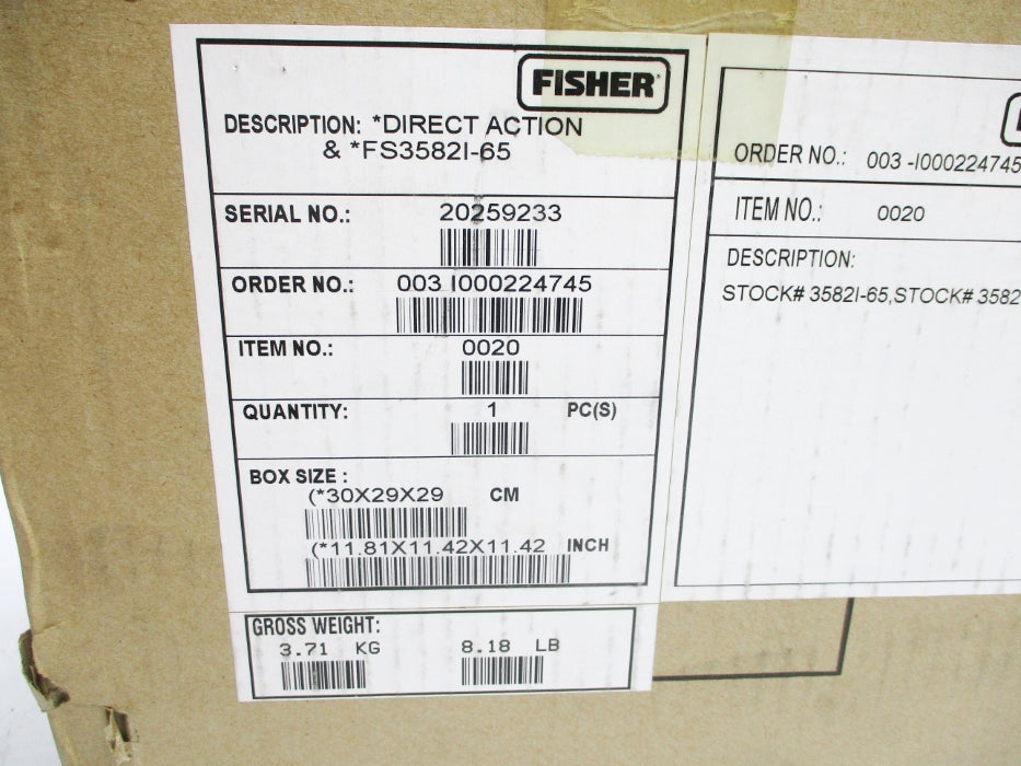 FISHER FS3582I-65 NSMP