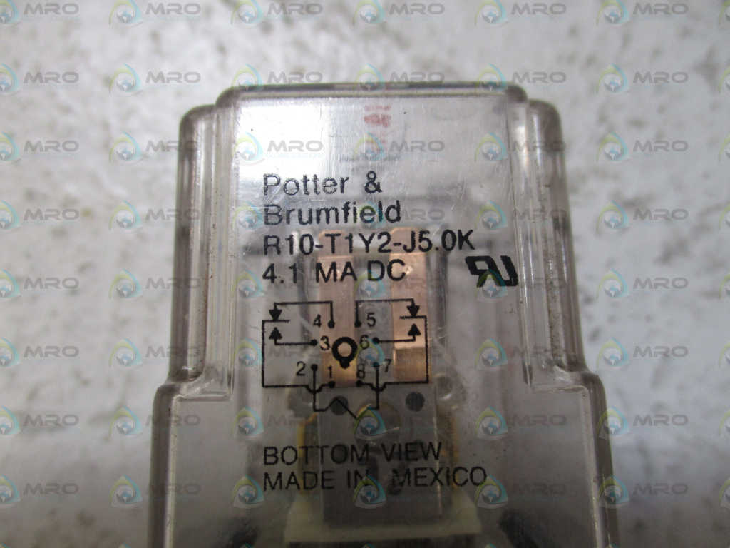 POTTER & BRUMFIELD R10-T1Y2-J5.0K RELAY *USED*
