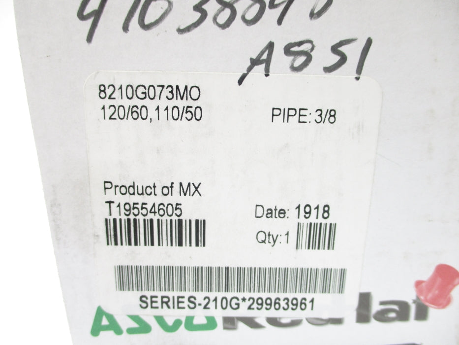 ASCO 8210G073MO 110/120V NSMP