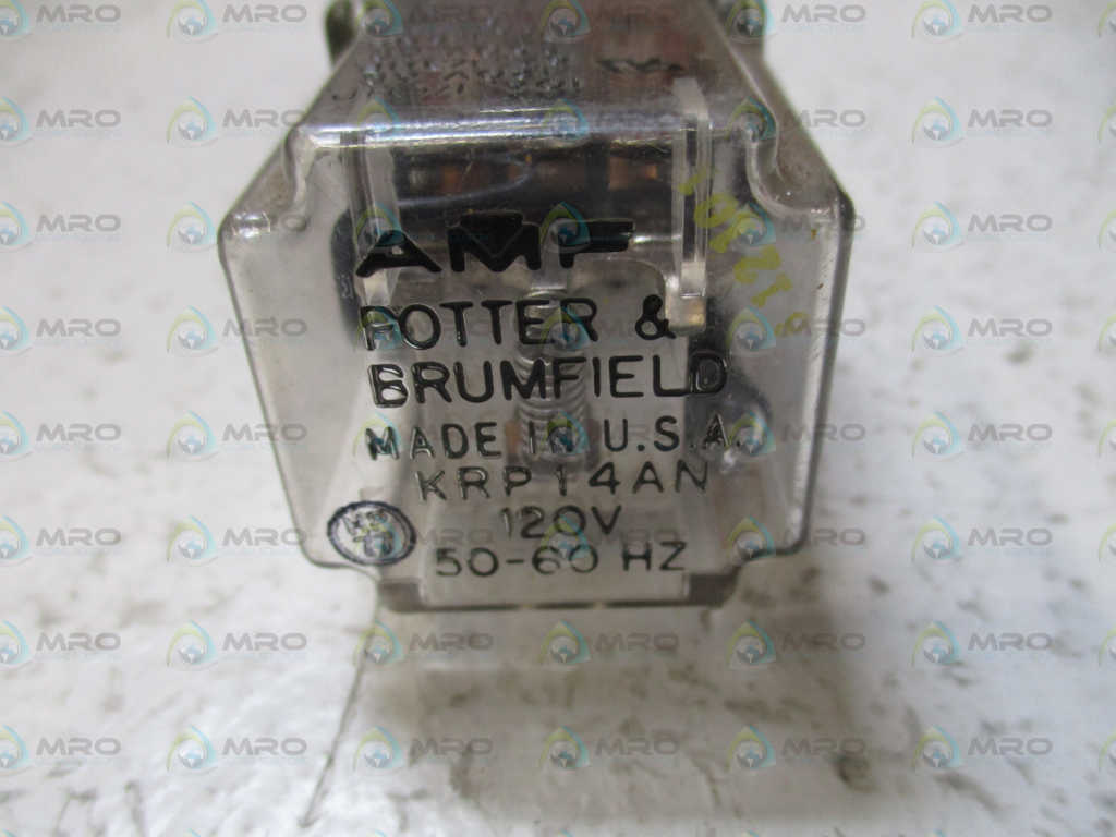POTTER & BRUMFIELD KRP14AN RELAY 120V *USED*
