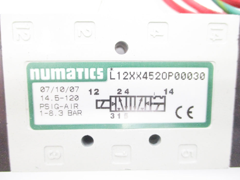 NUMATICS L12XX452OP00030 14.5-120PSI NSNP