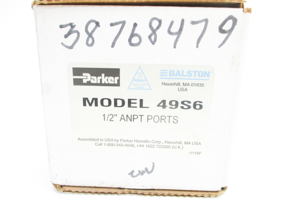 PARKER 49S6 1500PSIG NSMP